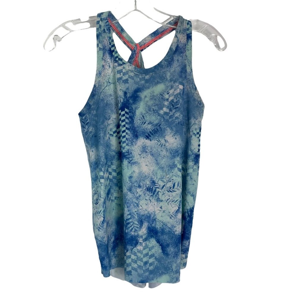 Ivivva Lululemon Tank Top Blue Patterned Workout 12